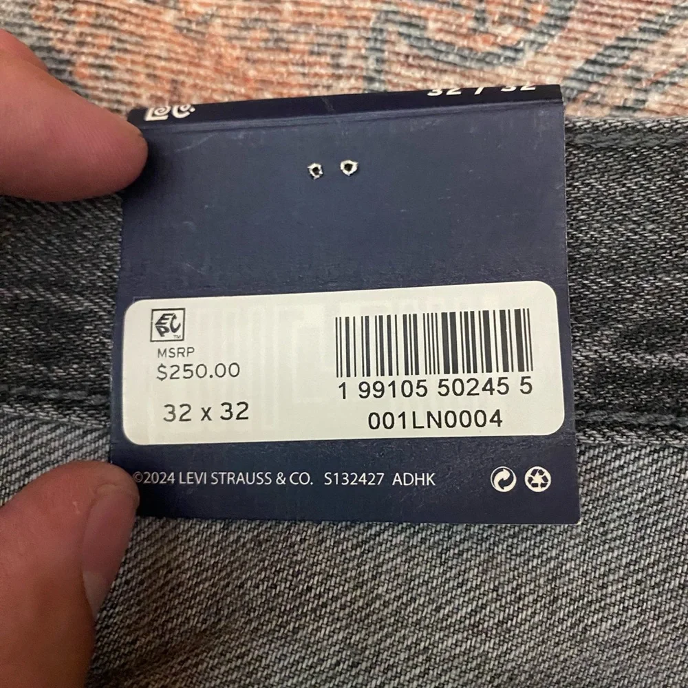Levi’s Blue Tab Loose men’s selvedge jeans 32 x 32